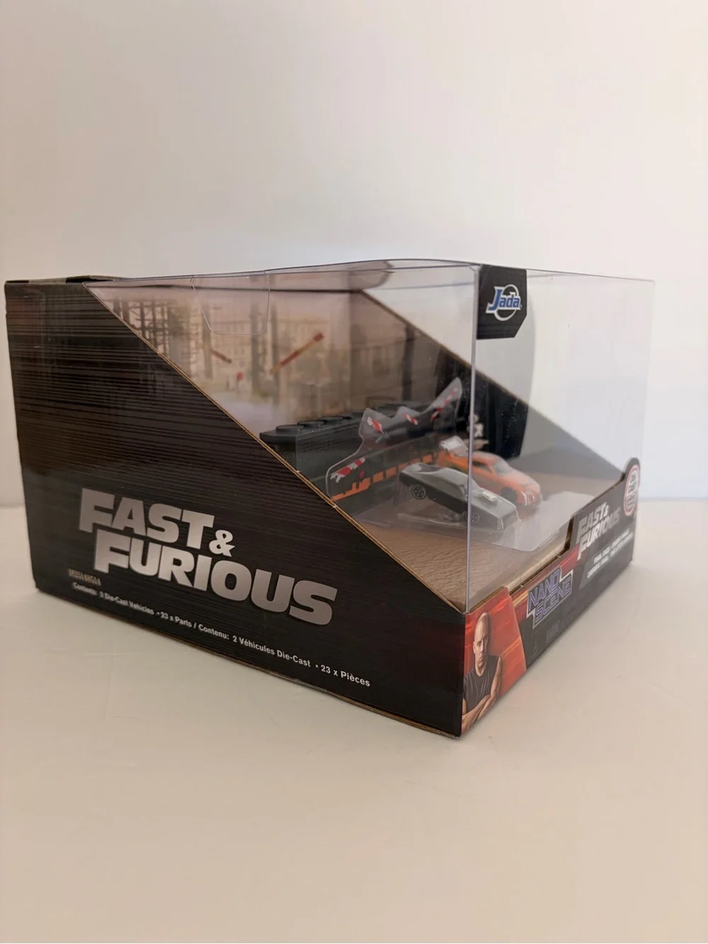 Jada Toys Fast & Furious Nano Scene Die-Cast Toy Set - Orange & Gray